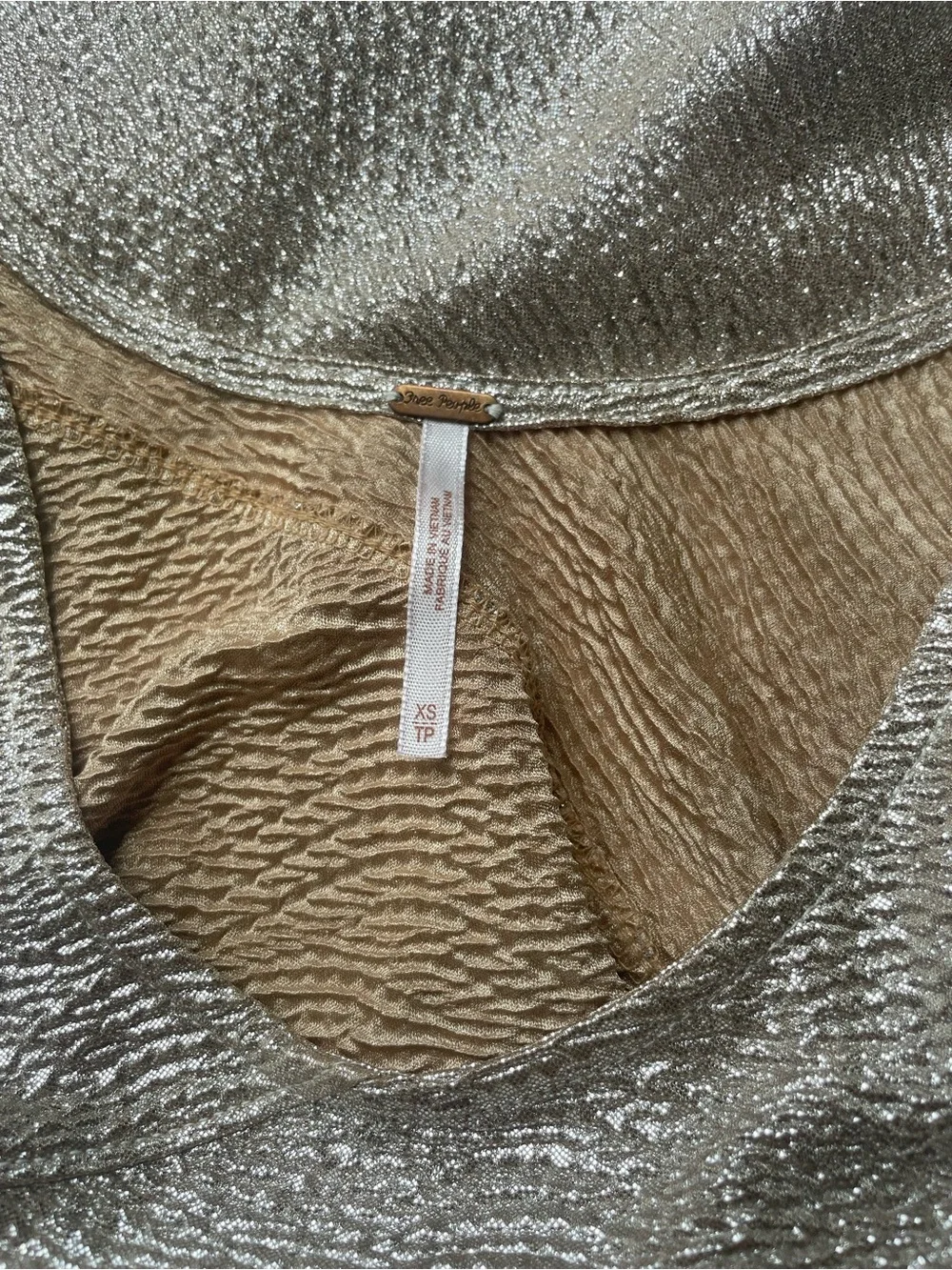 Free People Metallic Bodycon Mini Dress - Picture 3 of 4